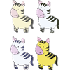 zebra bunt