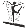 Gymnast Balance Beam Artistic Gymnastics