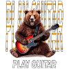 BEAR ROCK GUITARE JOUER GUITARE