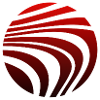 Psychedelic Pattern Red Black Gradient