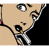 Mousepad-Edition-Woman with cigarette