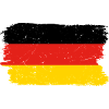 Red Yellow Brush Flag Graphic