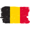 Belgian Flag Brush Stroke