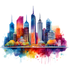 Skyliner of a city
