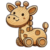 Wooden Giraffe