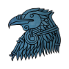 Norse Raven Head