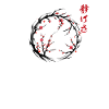 Cherry Blossom Serenity Enso