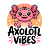 Axolotl Vibes – Cute Salamander Cartoon