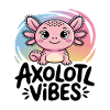 Axolotl Vibes – Cute Salamander Cartoon