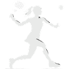Padel-Spielerseite weiß