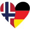 Norway Germany Heart