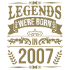 Légendes nées en 2007 Anniversaire