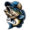 Fiske Fisk Med Cap Fisk Krok