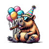 Birthday Capybara Party Cigar Funny