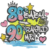 Bébé des années 80 Raised Me des années 90 - Motif graffiti