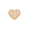 Waffle Heartbeat Ironic Waffle Lover