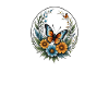 Butterfly Floral Circle