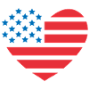 USA Flag Heart