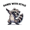 waschbär dabbing
