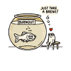 Burnout Fish & Frog Therapist
