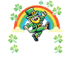 Saint-Patrick Happy Vibes Arc-en-ciel