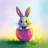 Ostern und süßer Hase