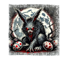 Gruseliger Werwolf Osterhase
