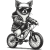 Bicycle Chihuahua Sunglasses Bike Gift