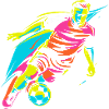 Soccer Player Retrowave