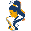 Saxophone Player Comic Look