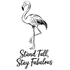 Stand tall, stay fabulous flamingo