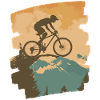 Mountain bikers MTB Mountains Cycling