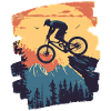 Mountain bikers MTB Mountains Cycling