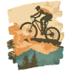 Mountain bikers MTB Mountains Cycling