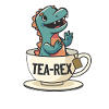 Funny Dinosaur Tea-Rex Dinosaur