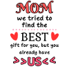 Meilleur cadeau pour maman design