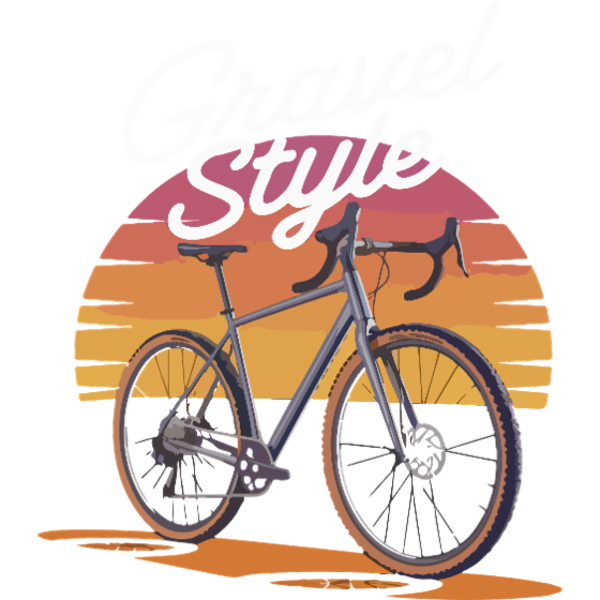 Koszulka "Gravel Style Retro Gradient"