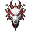 Red and White Dragon Head