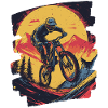 Mountain bikers Downhill Mountains Cycling