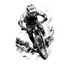 Mountain bikers Downhill Mountains Cycling