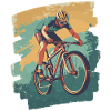 Mountain bikers Downhill Mountains Cycling