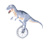 This Guy Loves Unicycles Dino