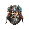 Tête Viking Guerrier Valhalla