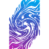 Blue lila wave