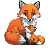 Fuchs Mama und Fuchs Baby