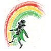 Saint-Patrick Lucky Vibes Arc-en-ciel