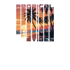Tropical Vibes Sunset Slices