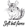 Delicate But Wild Chinchilla Illustration