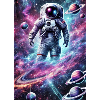 An astronaut in the cosmos