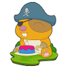 Hamster Birthday Pirate